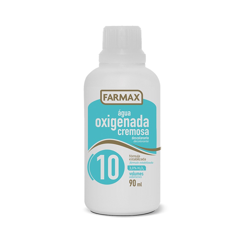 Água Oxigenada Cremosa 10 volumes 90 ml - Farmax